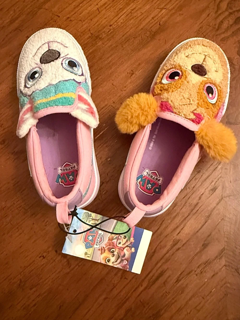 Kids paw patrol Character Slip-On Shoes - Pink, Multicolor. Fun shoes with ears.